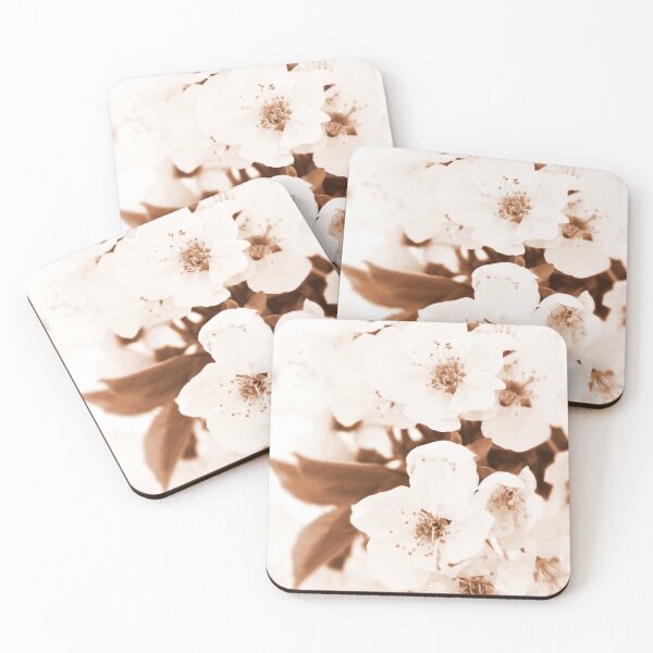 Item preview, White flowers apple blossom spring aesthetic designed and sold by by-jwp.