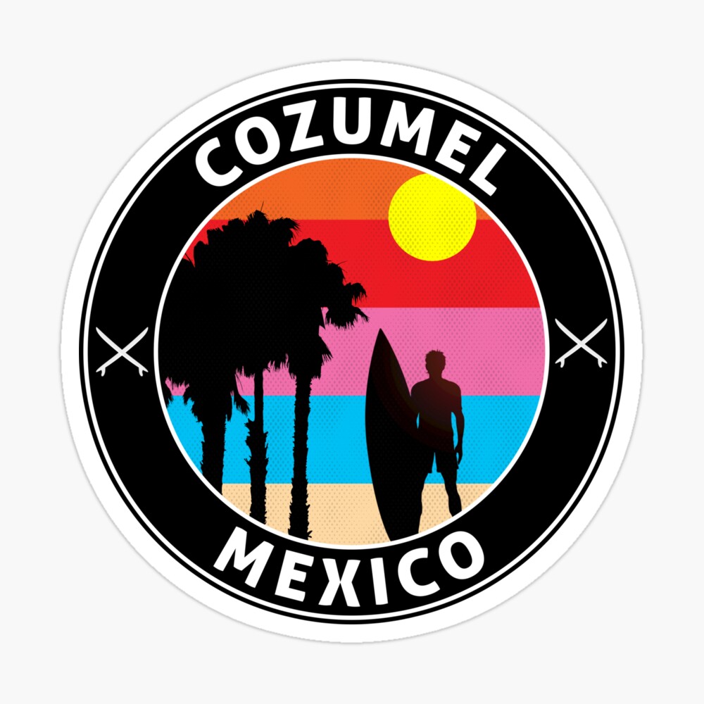 SURFING COZUMEL MEXICO SURF SURFER BEACH OCEAN VACATION