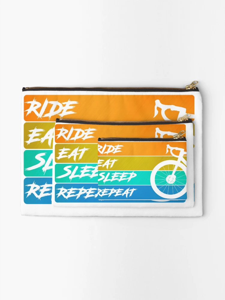 Thumbnail 2 of 4, Zipper Pouch, Ride eat sleep repeat designed and sold by Rabe-Racing.