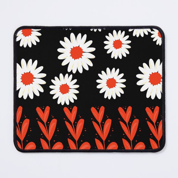 Item preview, seamless flower motif pattern on dark background designed and sold by Giree07.