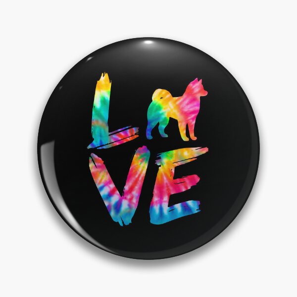 Item preview, Chusky Dog Love Tie Dye Design designed and sold by rafaeltto.