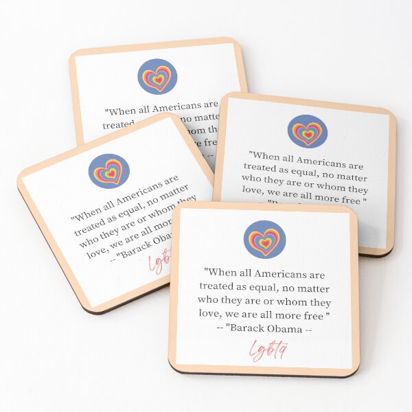 Item preview, LGBTQ quote Barack 0bama designed and sold by Kavi Designs.