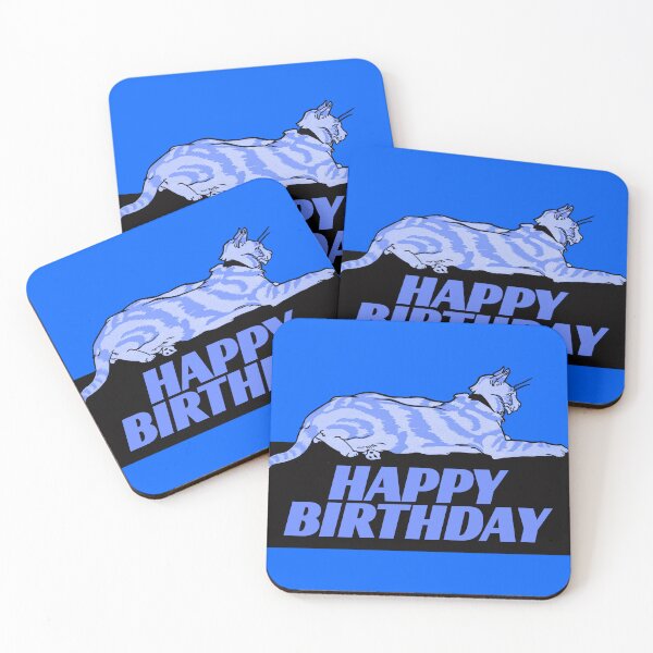 Item preview, Blue Antlers Cat's Happy Birthday: Edited From Merry Xmas (1921) Edward Penfield designed and sold by TeachUrb.
