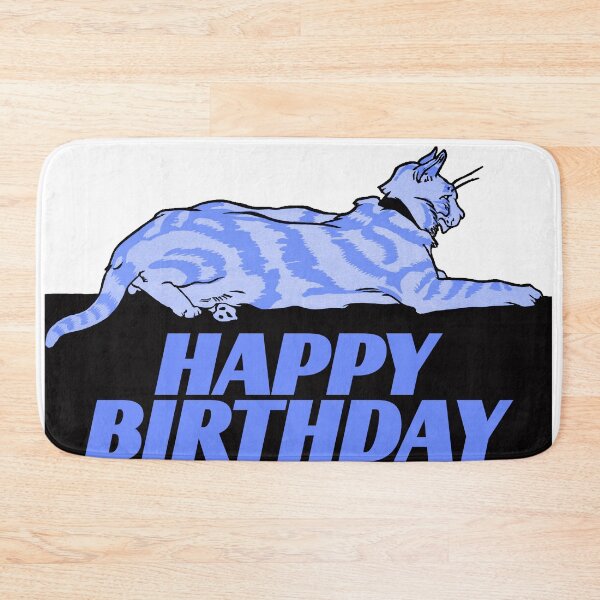 Item preview, Blue Antlers Cat's Happy Birthday: Edited From Merry Xmas (1921) Edward Penfield designed and sold by TeachUrb.