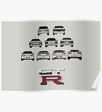 Nissan Skyline Black Poster