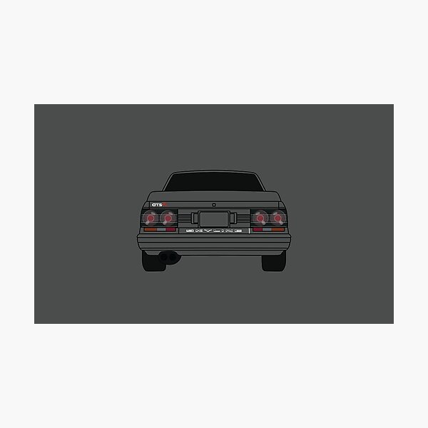 Nissan Skyline R31 Gts R Black Photographic Print By Automotiveart Redbubble