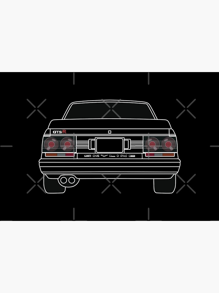 Nissan Skyline R31 Gts R White Art Board Print By Automotiveart Redbubble