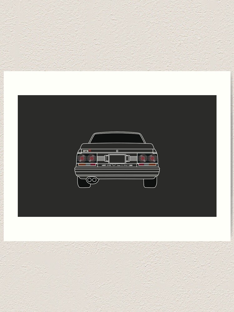 Nissan Skyline R31 Gts R White Art Print By Automotiveart Redbubble