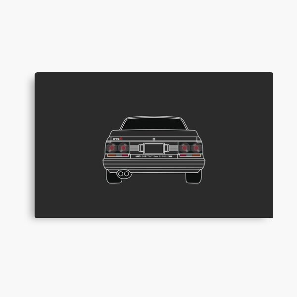 Nissan Skyline R31 Gts R White Canvas Print By Automotiveart Redbubble