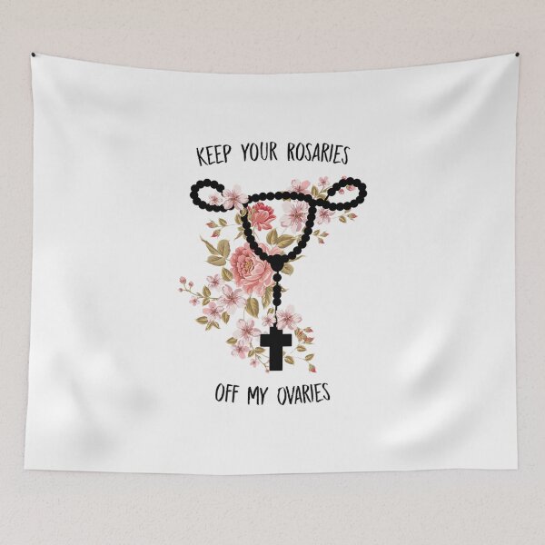 Item preview, Keep Your Rosaries Off My Ovaries Funny Feminist Pro Choice  designed and sold by JodieRilenge.