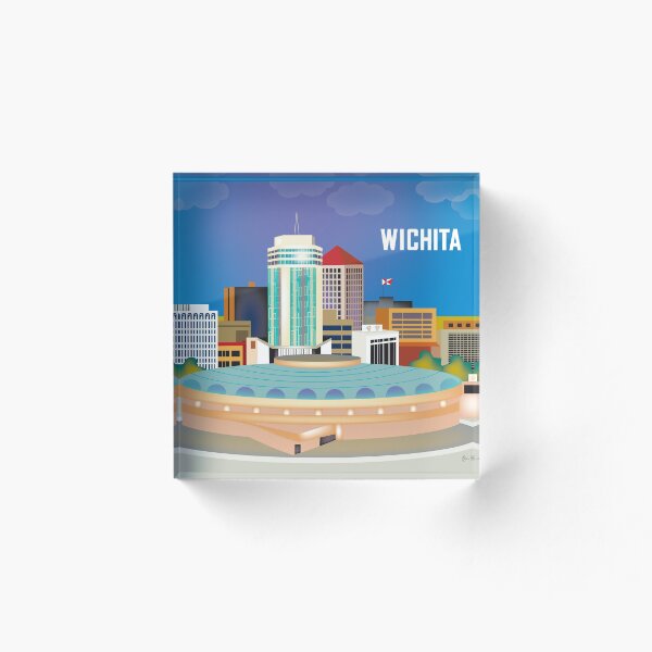 Item preview, Wichita, Kansas - Skyline Illustration by Loose Petals designed and sold by LoosePetals.