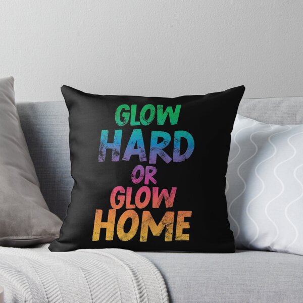 Item preview, Glow Hard or Glow Home glow home t-shirt 70s 80s shirt glow party designed and sold by MoohAs.