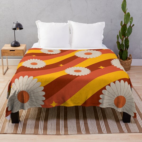 Item preview, Retro Groovy 60s 70s Hippie Rainbow Sun Flower Daisy designed and sold by lovelyvibezzzz.