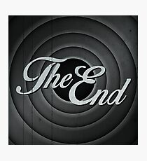 The End Photographic Print