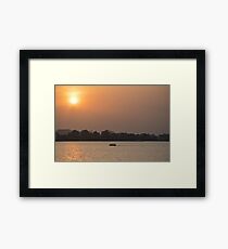 Sunset on Lake Tana, Ethiopia Framed Print
