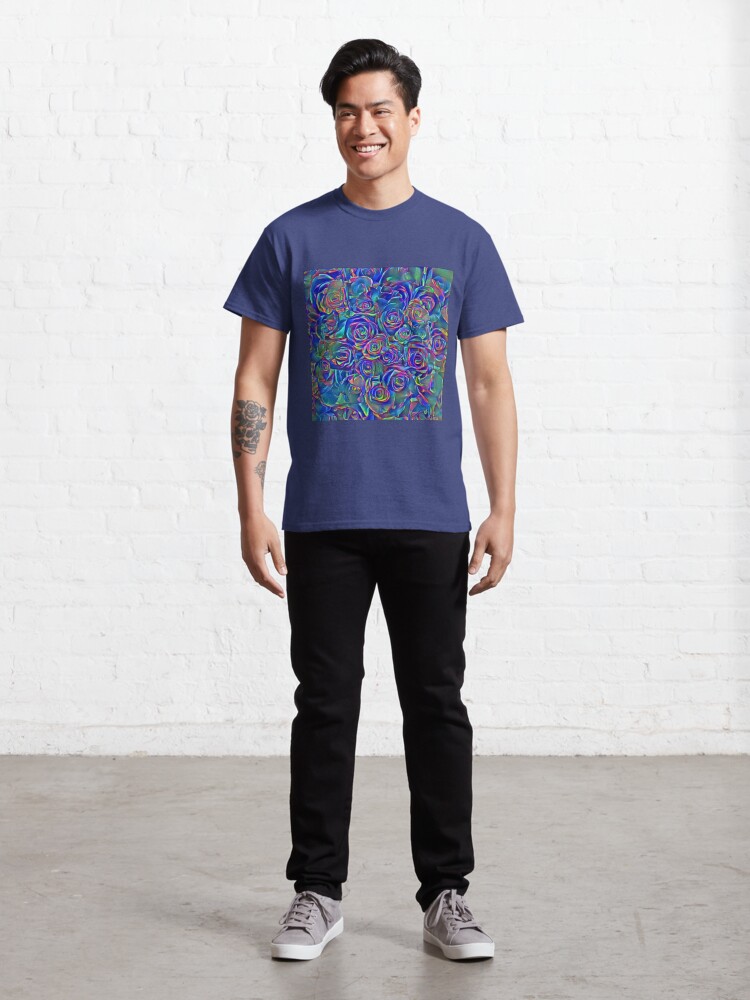 Alternate view of Roses of cosmic lights Classic T-Shirt