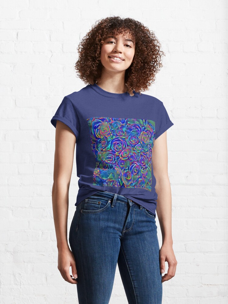 Alternate view of Roses of cosmic lights Classic T-Shirt