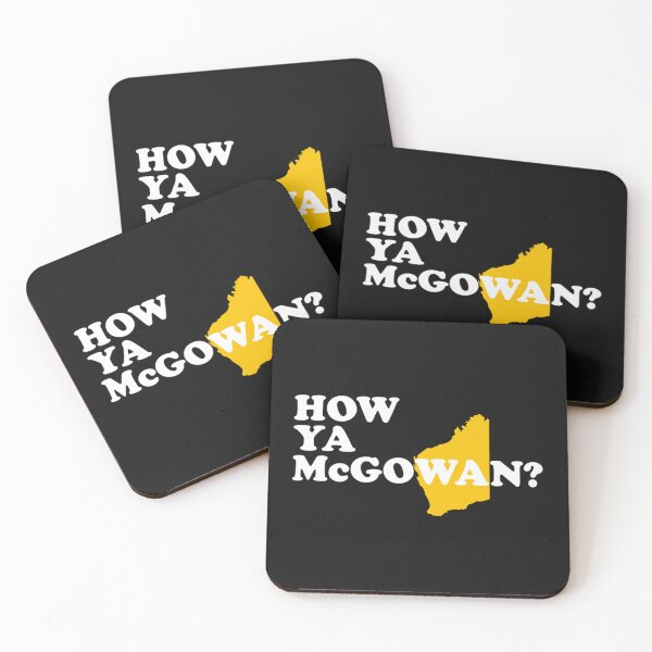 Item preview, How Ya Mcgowan Bold White Gold Edition Mark Mcgowan Merch 663 designed and sold by Russellones.