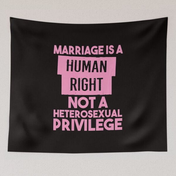 Item preview, Marriage Is A Human Right Not A Heterosexual Privilege Premium Gift designed and sold by TimLittle12.