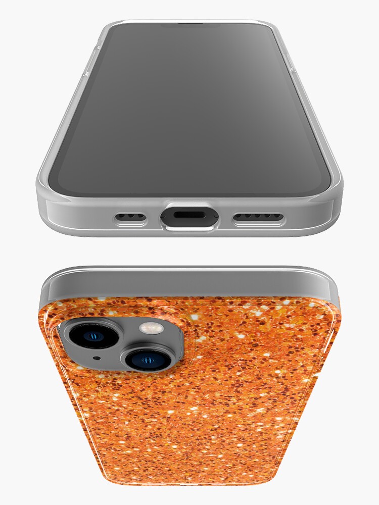 Orange Glitter Sparkle Pattern iPhone Case