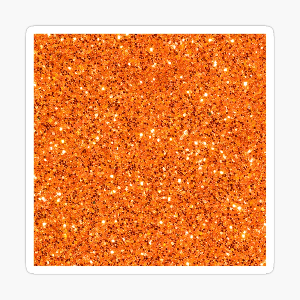 Orange Glitter Sparkle Pattern iPhone Case