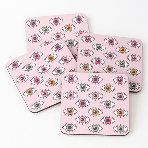 Item preview, Eyes Wide Open - in Pastel Pinks designed and sold by Daisy Beatrice.