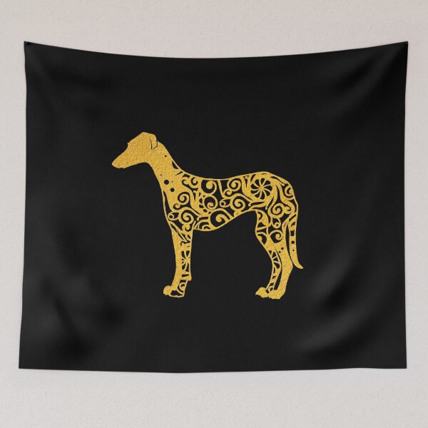 Item preview, Greyhound Dog Papercut Mandala Art designed and sold by hign.