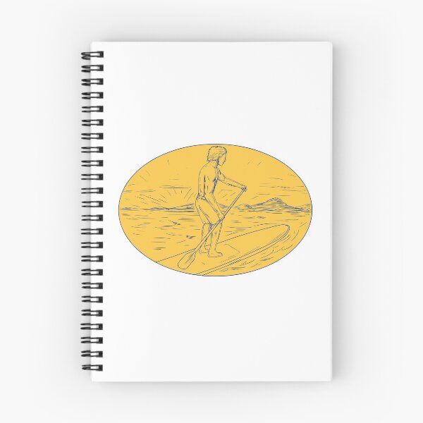 Item preview, Dude Stand Up Paddle Board Oval Drawing designed and sold by patrimonio.
