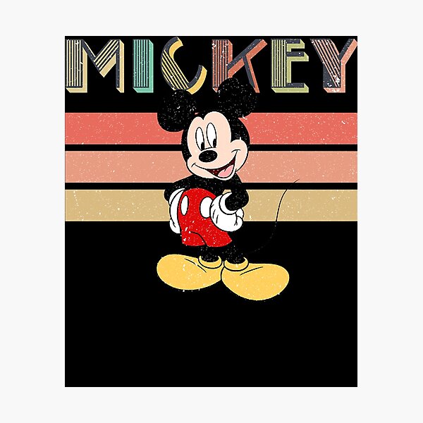 Funny Gifts Mic Key Vintage Cute Gift Photographic Print