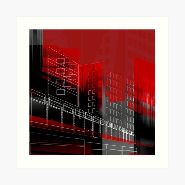 MANCHESTER Architectural Abstraction #08 Art Print