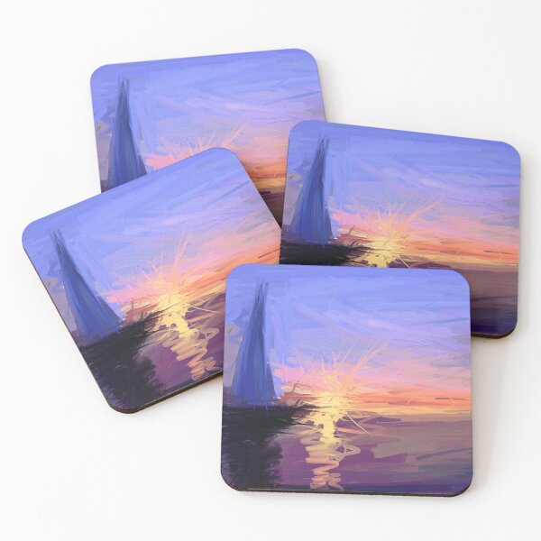 Item preview, Boat at sunset | A sailboat at sunset  designed and sold by KARTICK DUTTA.