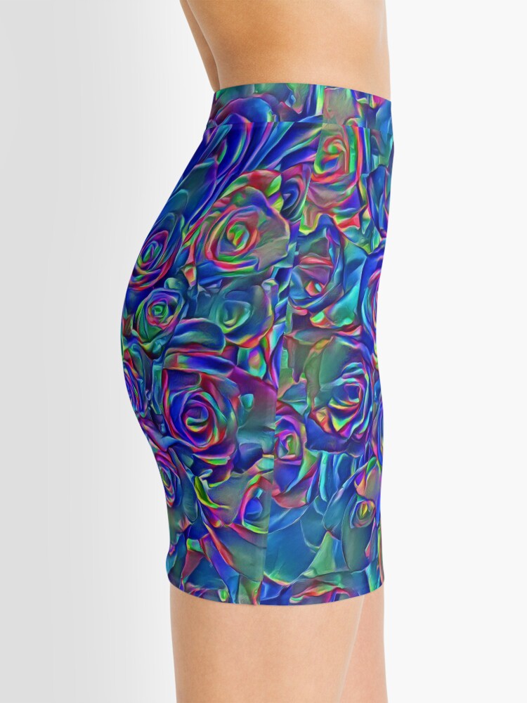 Alternate view of Roses of cosmic lights Mini Skirt