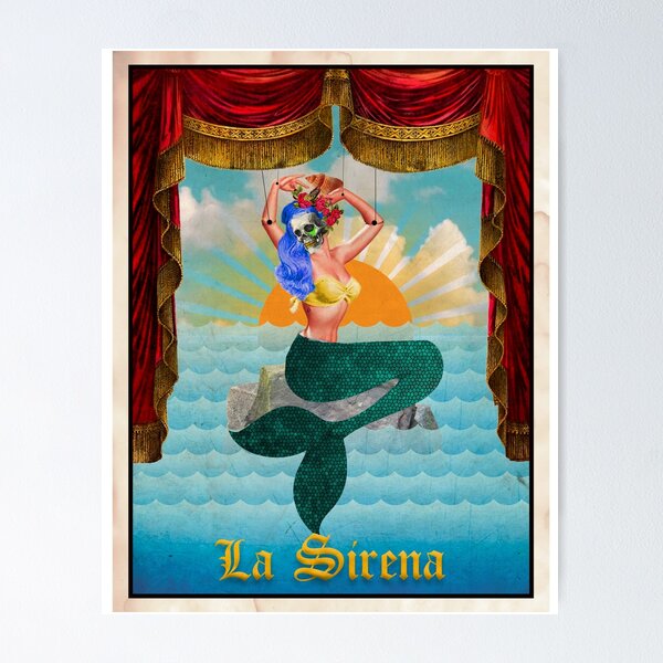 Loteria La Sirena  Poster for Sale by metjackie0