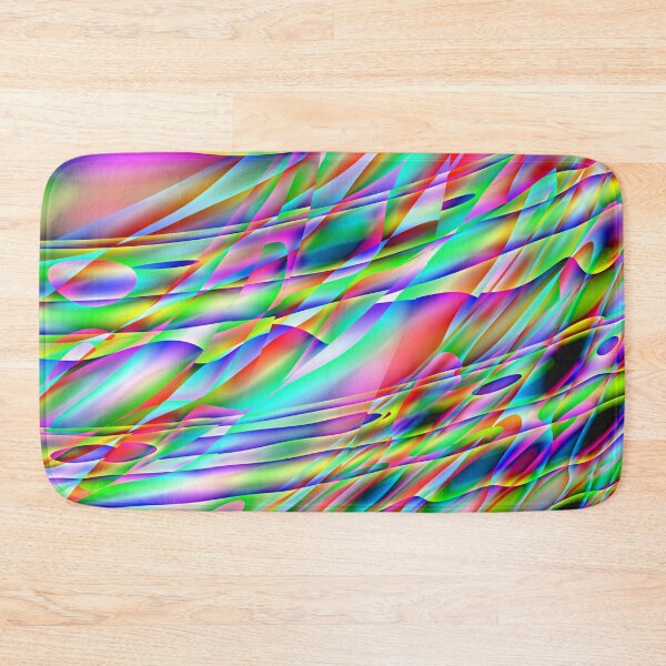 Item preview, Bright Multicolor Abstract Wavy Curves Digital Art designed and sold by AraljanFusion.