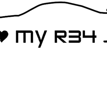 Artwork thumbnail, I LOVE MY R34 by Racingdecals
