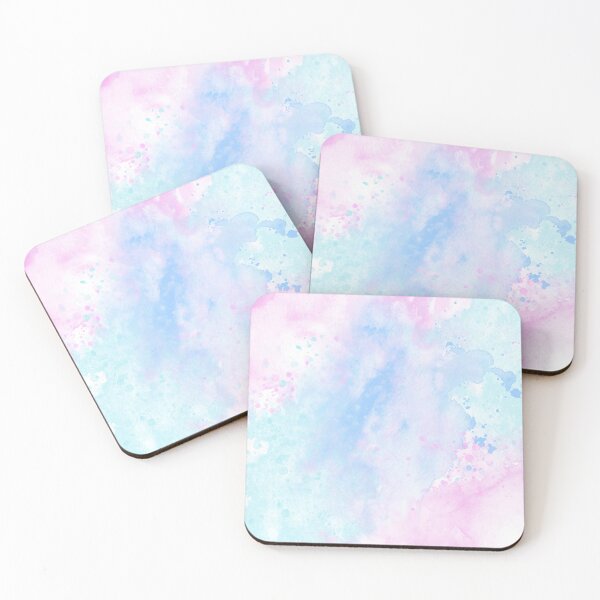 Item preview, Pink Blue Turquoise Messy Watercolor designed and sold by Cato99.