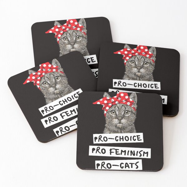 Item preview, Pro-Choice Pro-Feminism Pro-Cats T Shirt Gift for Women Men designed and sold by jemeajor.