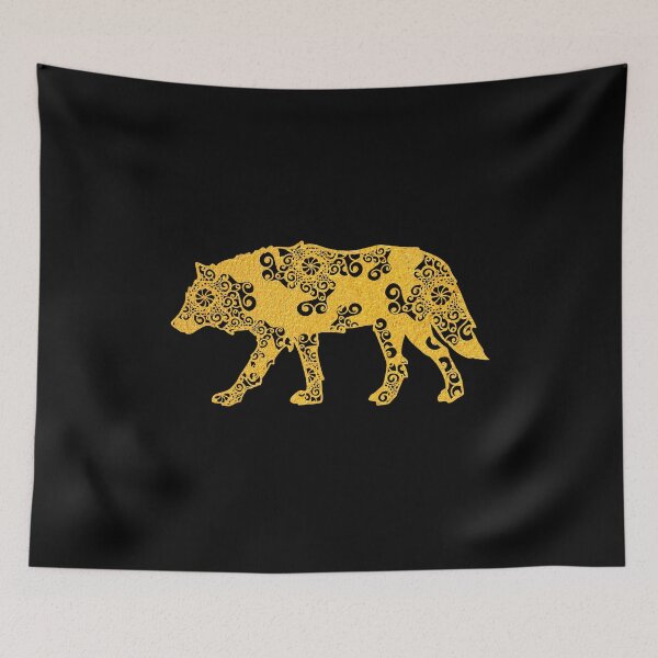 Item preview, Wolf Dog Papercut Mandala Art designed and sold by hign.