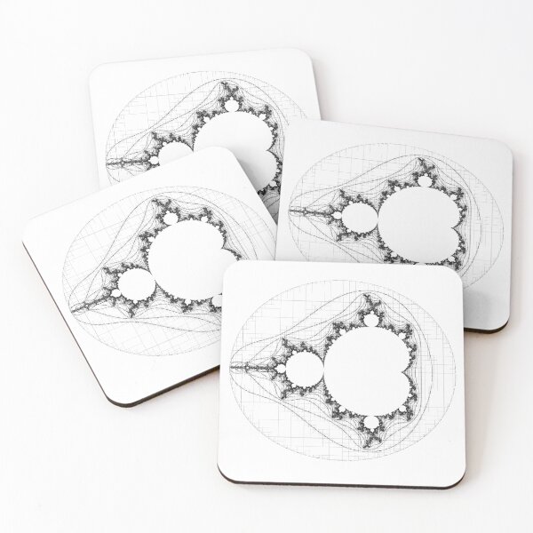 Item preview, Black - Linear Mandelbrot  designed and sold by Rupert Russell.