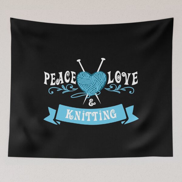 Item preview, Peace Love & Knitting designed and sold by MoonPuree.