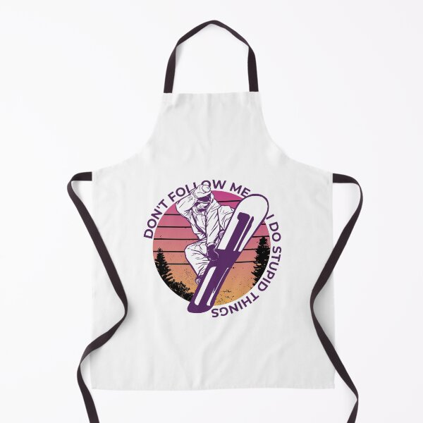 Item preview, Don't Follow me I do Stupid Things - Funny snowboarding designed and sold by Paperfly Studio.