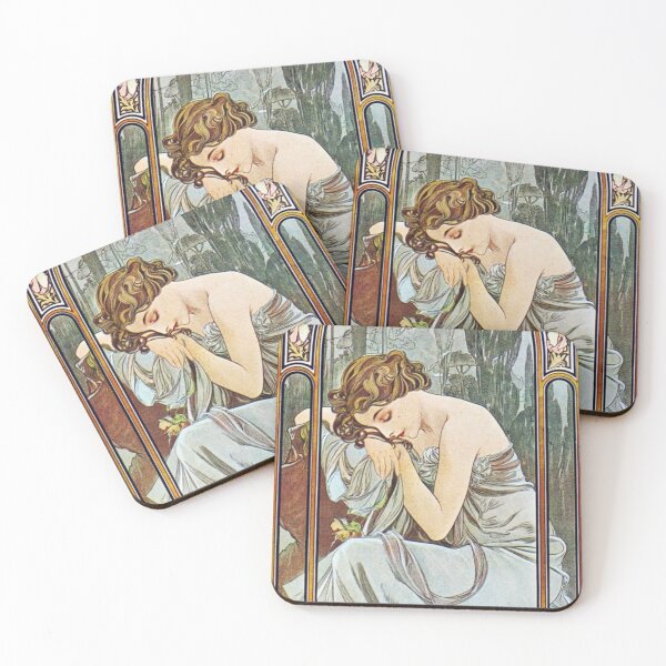 Item preview, Art Nouveau Vintage Art designed and sold by NoCoffeeNoLife.