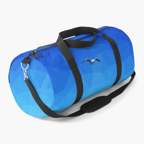 Item preview, Gull over the sea - polygonal photo design in blue tones designed and sold by kikidu21.