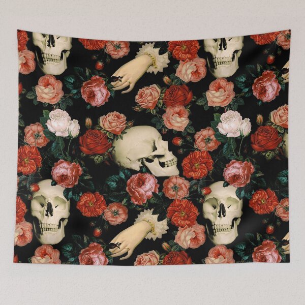 Item preview, Skulls and Flowers Theme designed and sold by cafelab.