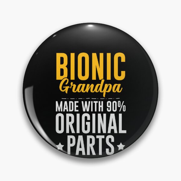 Item preview, Bionic Grandpa Made With 90% Original Parts Shirt, Bionic Replacement Shirt, Hip Surgery Recovery Shirt, Knee Replacement Surgery Shirt designed and sold by aymob.