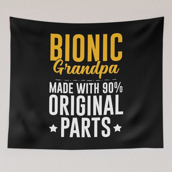Item preview, Bionic Grandpa Made With 90% Original Parts Shirt, Bionic Replacement Shirt, Hip Surgery Recovery Shirt, Knee Replacement Surgery Shirt designed and sold by aymob.