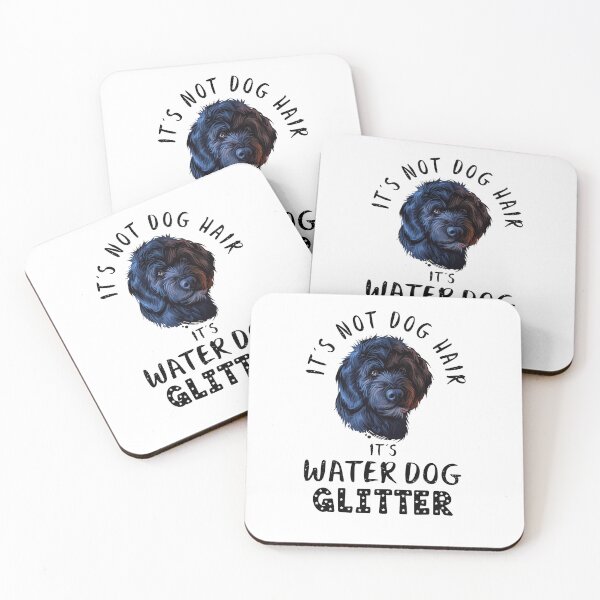 Item preview, It's not dog hair it's PORTUGUESE WATER DOG glitter funny dog quote designed and sold by theshirtinator.