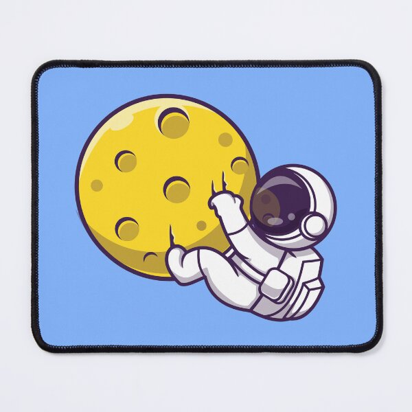 Artikelvorschau, Astronaut, der am Mond hängt entworfen und verkauft von ReydaDesign.