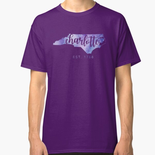Charlotte, North Carolina (Purple) Classic T-Shirt