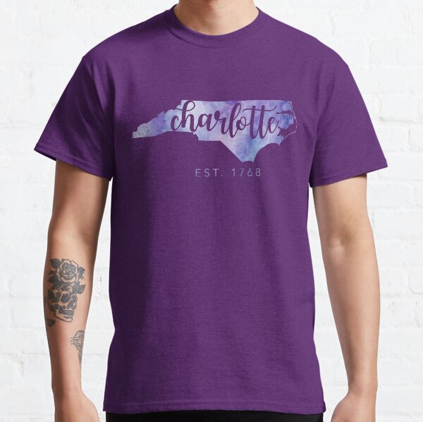 Charlotte, North Carolina (Purple) Classic T-Shirt